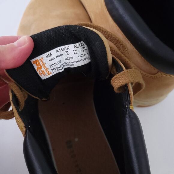 Timberland PRO Steel Toe Work Boots Size 9 Men Brown, Waterproof Boots - Picture 6 of 7